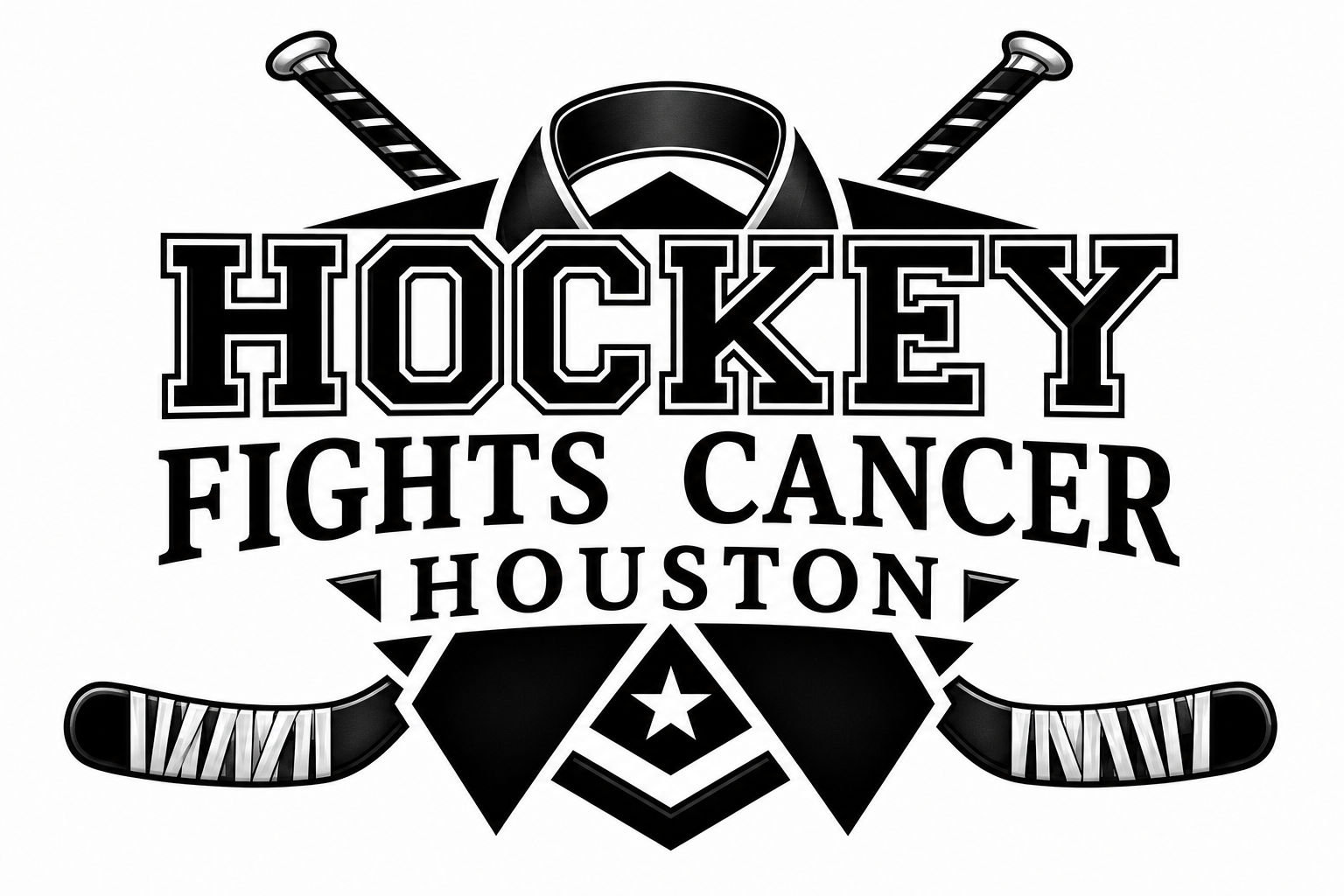 Hockey Fights Cancer Houston Logo